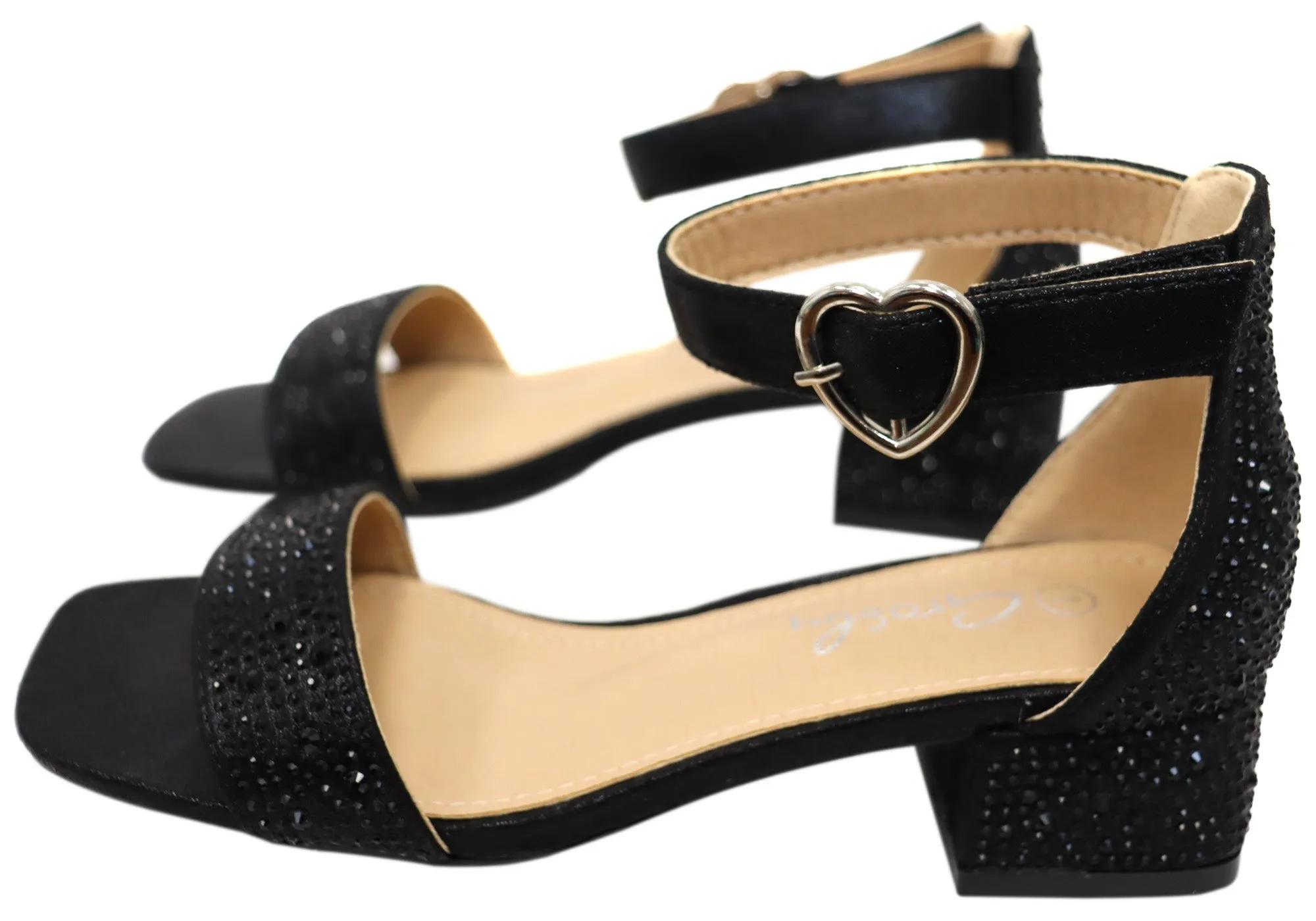 Grosby Allie Kinder Mädchen Bequeme Sandalen mit niedrigem Absatz Grosby Schuhe