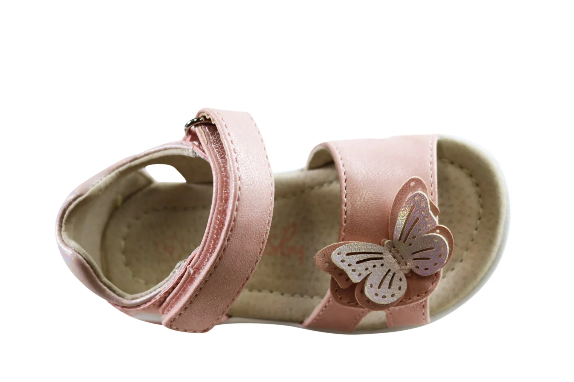 Grosby Satin Schmetterling Baby Kleinkind Kinder Mädchen Bequeme Sandalen Grosby Schuhe