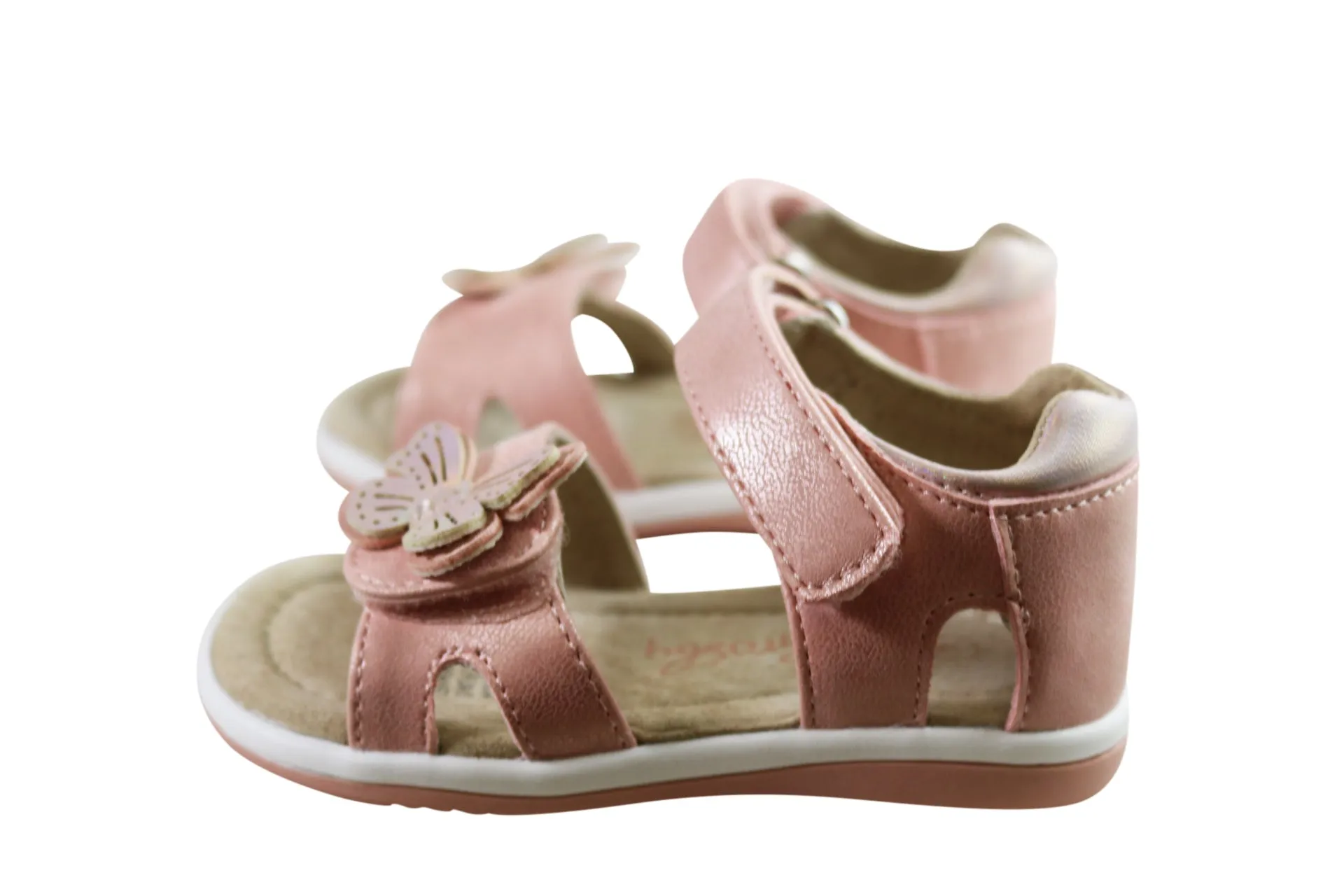 Grosby Satin Schmetterling Baby Kleinkind Kinder Mädchen Bequeme Sandalen Grosby Schuhe