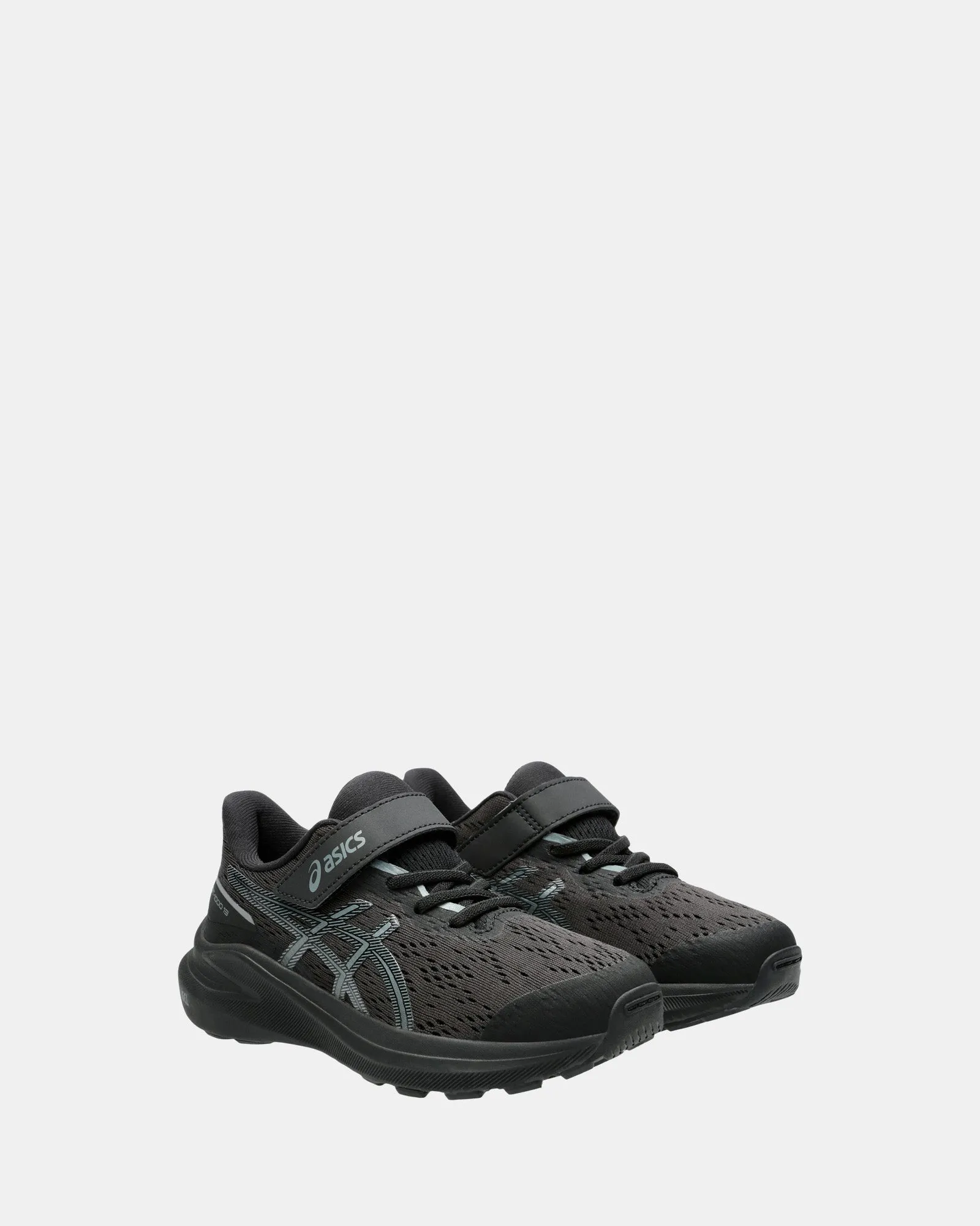 GT-1000 13 Black Grade School Schuhe Schwarz/Stahlgrau von Asics