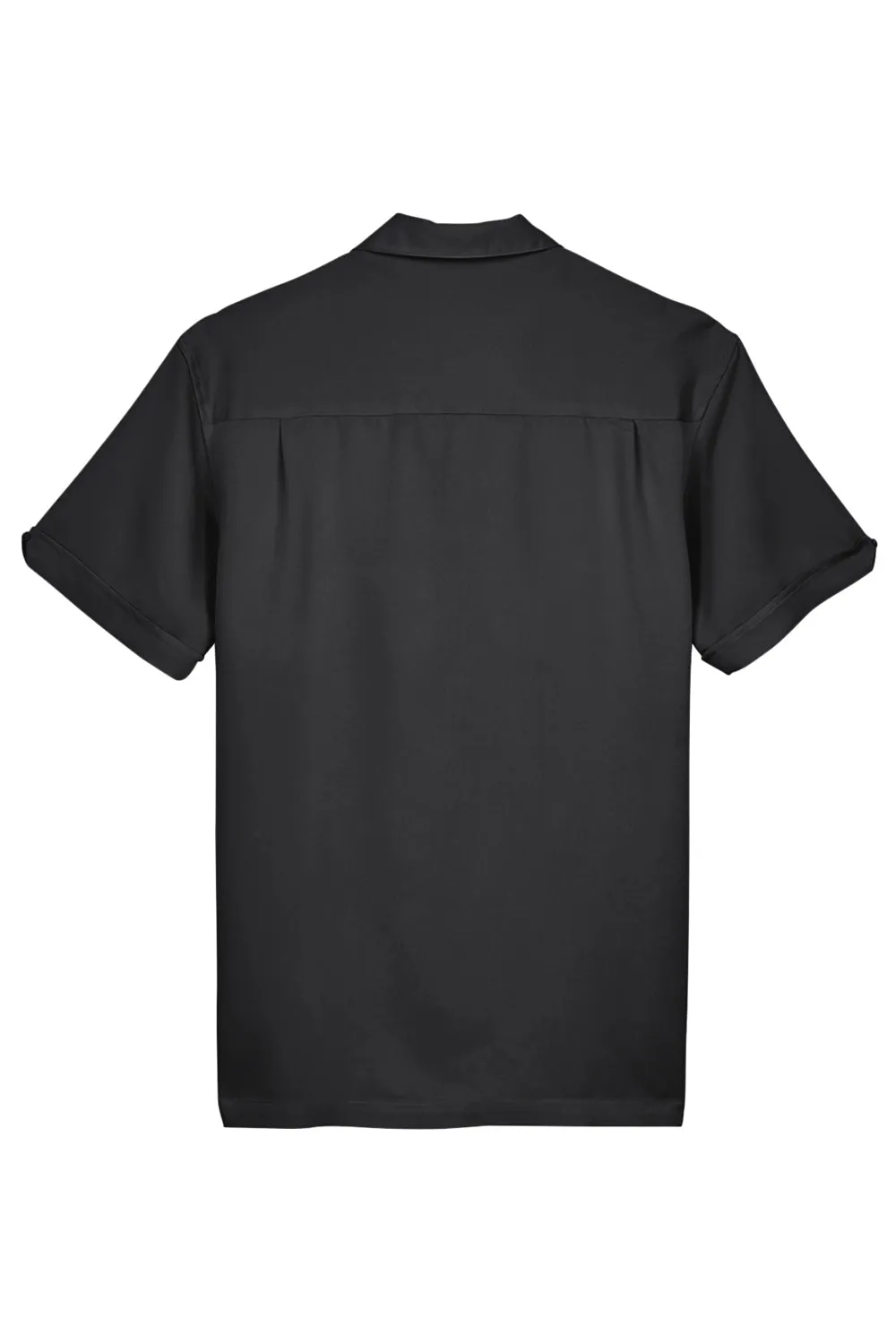 Harriton Herren Bahama Bügelfrei Kurzarm Hemd Camp Shirt - Schwarz/Creme