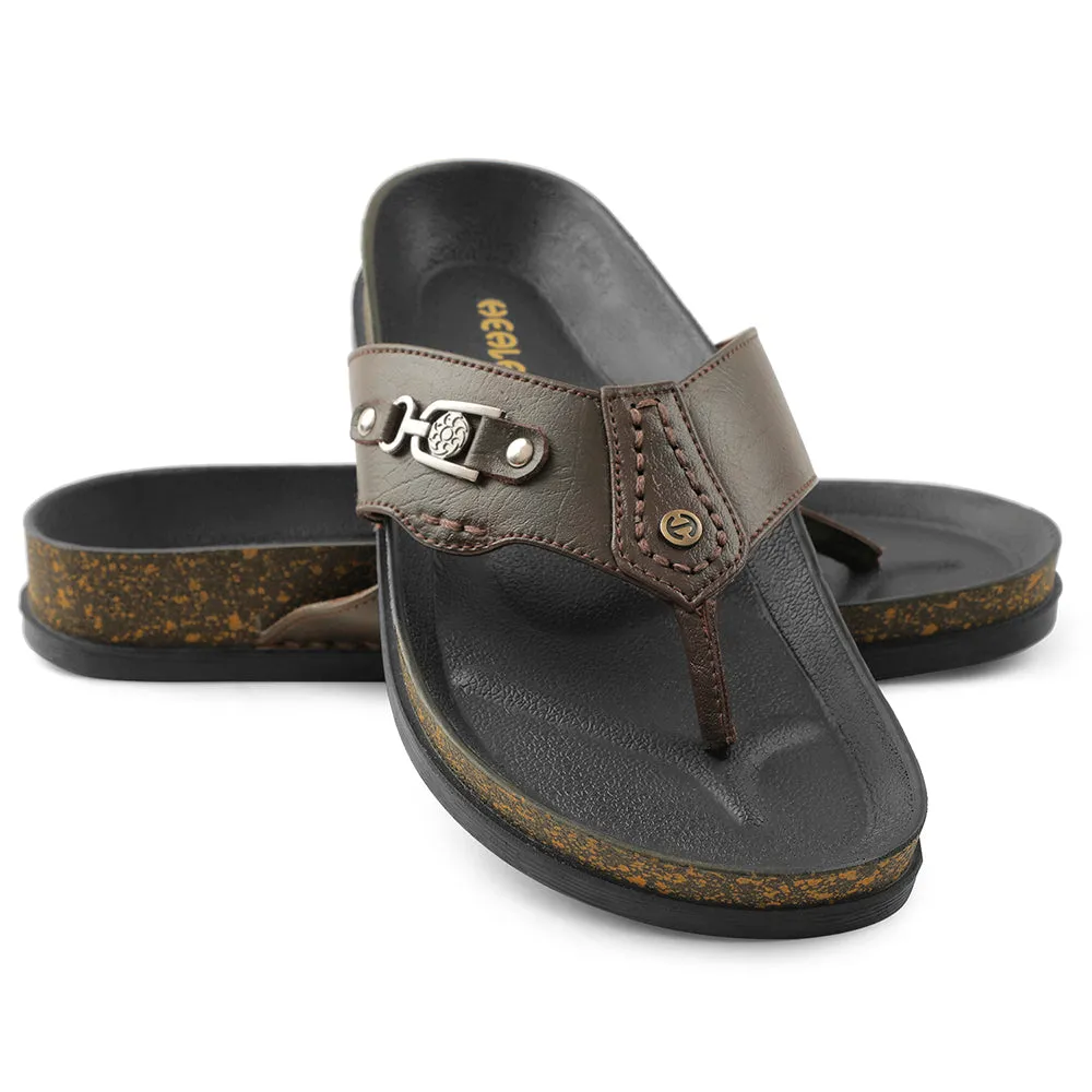 Liberty Healers Brown Bequeme Hausschuhe Für Herren CSS-28E