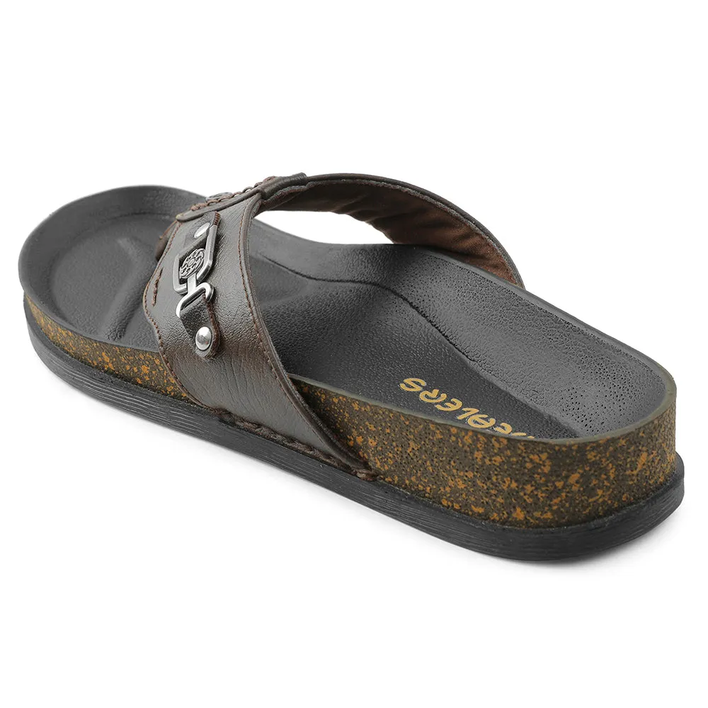 Liberty Healers Brown Bequeme Hausschuhe Für Herren CSS-28E