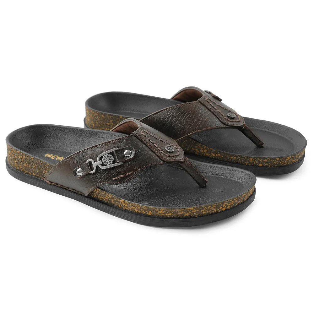 Liberty Healers Brown Bequeme Hausschuhe Für Herren CSS-28E