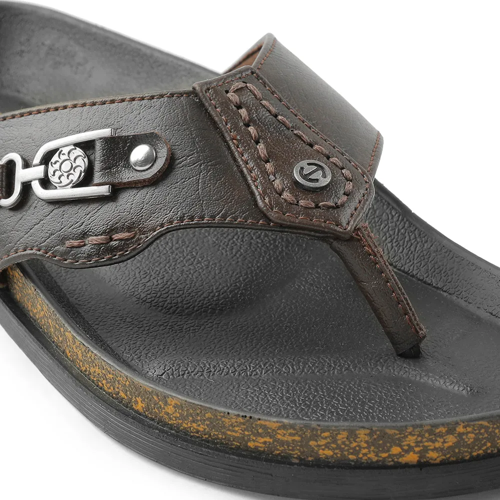 Liberty Healers Brown Bequeme Hausschuhe Für Herren CSS-28E