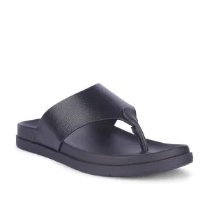 Healers Bequeme Schwarze Hausschuhe Für Herren MSL-3 Von Liberty
