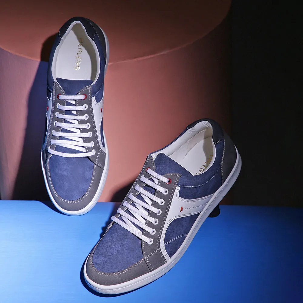 Healers Casual Blaue Schnürsneaker Für Herren SYN-46 Von Liberty