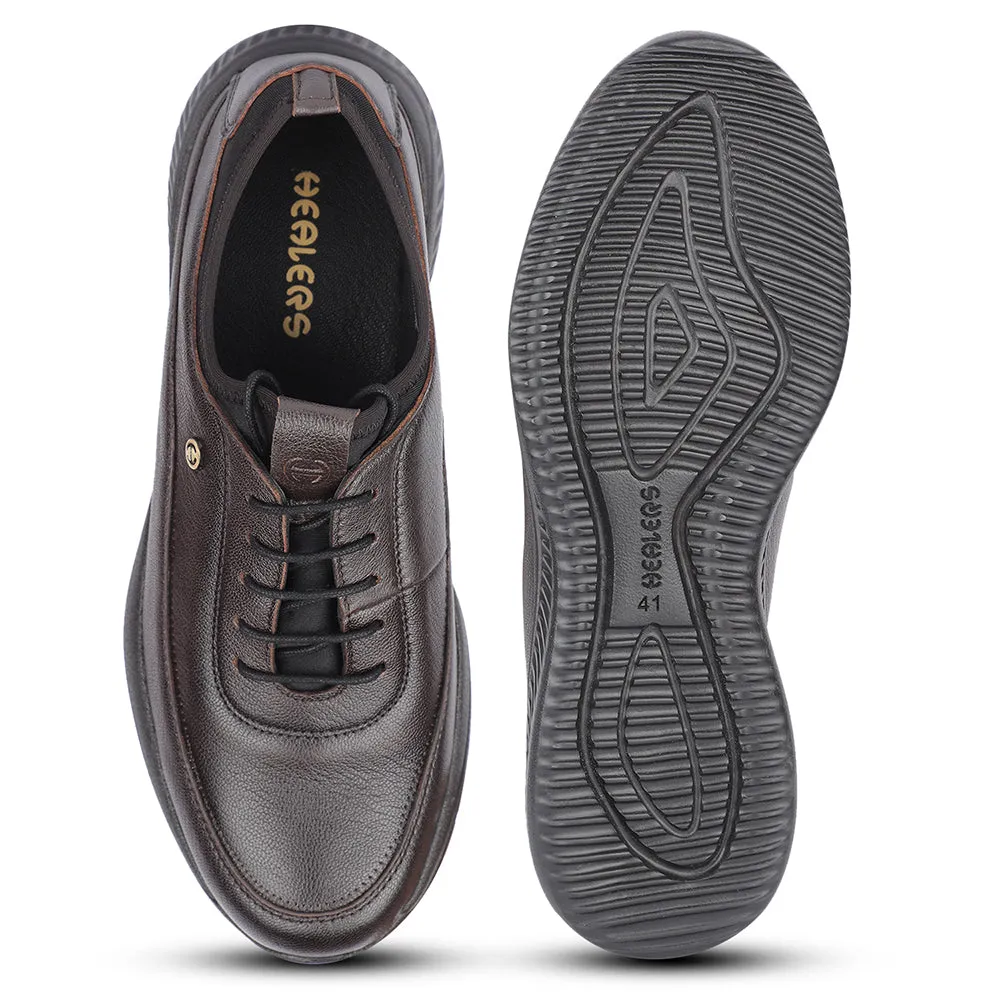 Healers Casual Braune Schnürschuhe Für Herren A576-07 Von Liberty