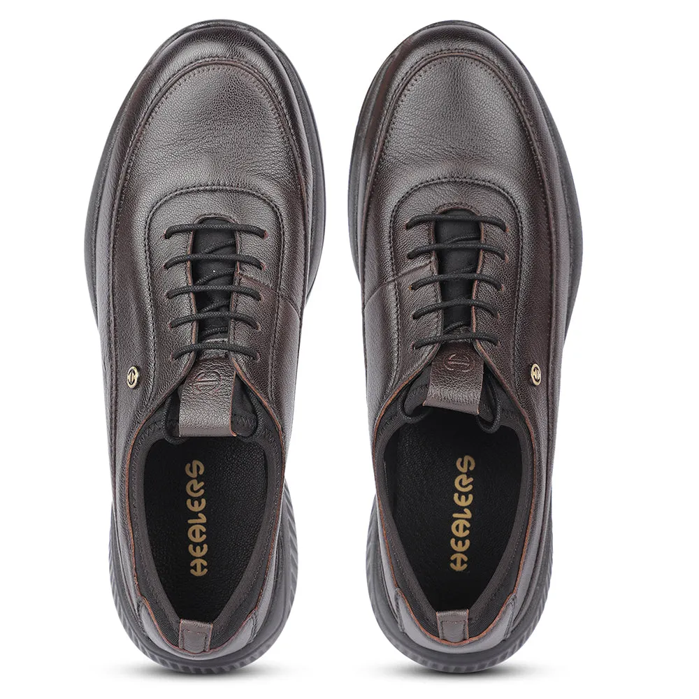 Healers Casual Braune Schnürschuhe Für Herren A576-07 Von Liberty