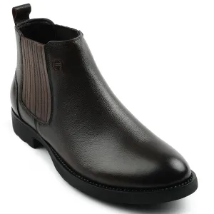 Healers Dunkelbraune Casual Chelsea Boots Ohne Schnürung Für Herren J757-01 Von Liberty
