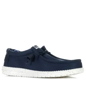 Hey Dude Herren Wally Stretch Canvas Marineblau