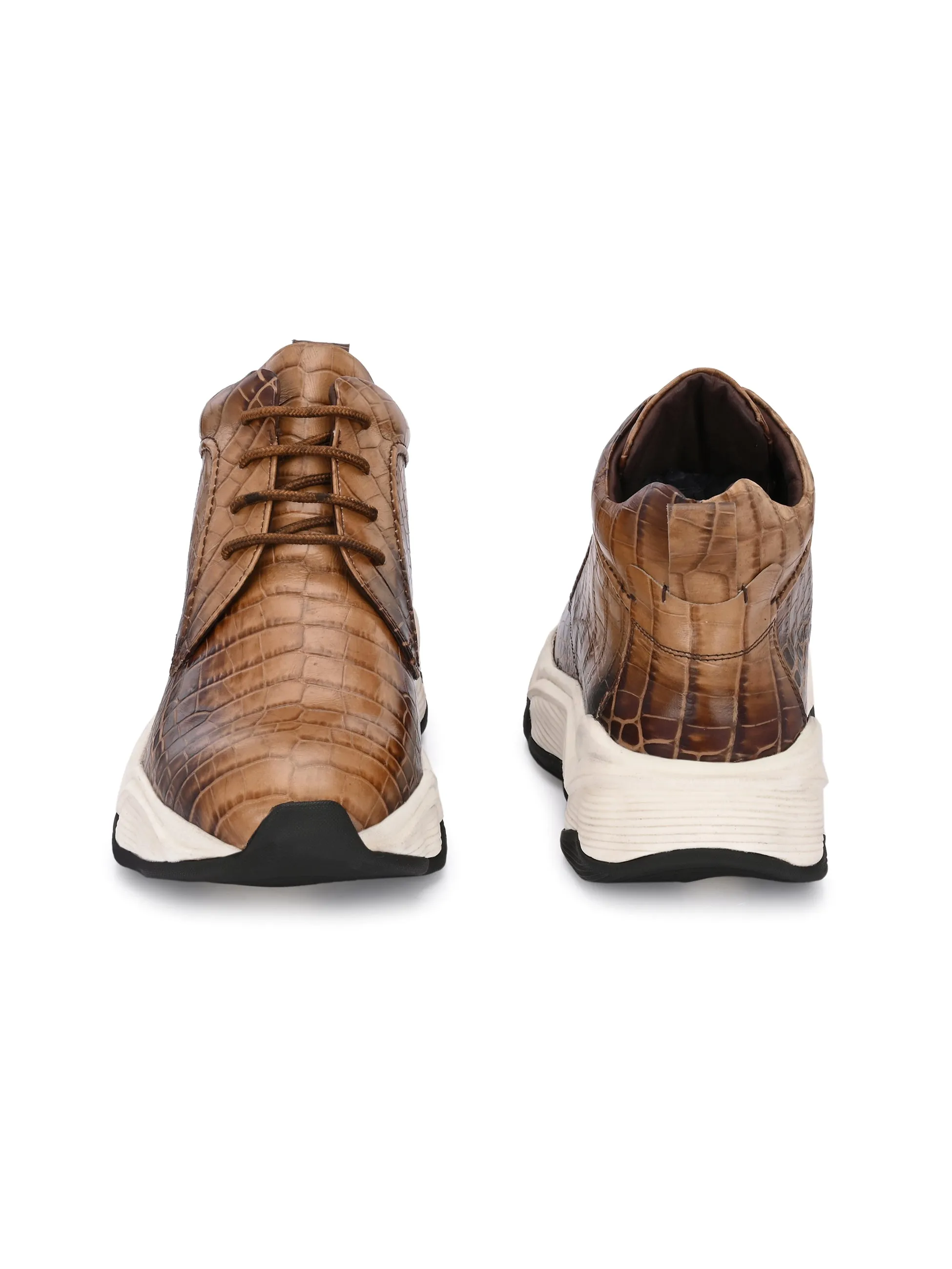 Hitz Herren Casual Stiefel in Braun