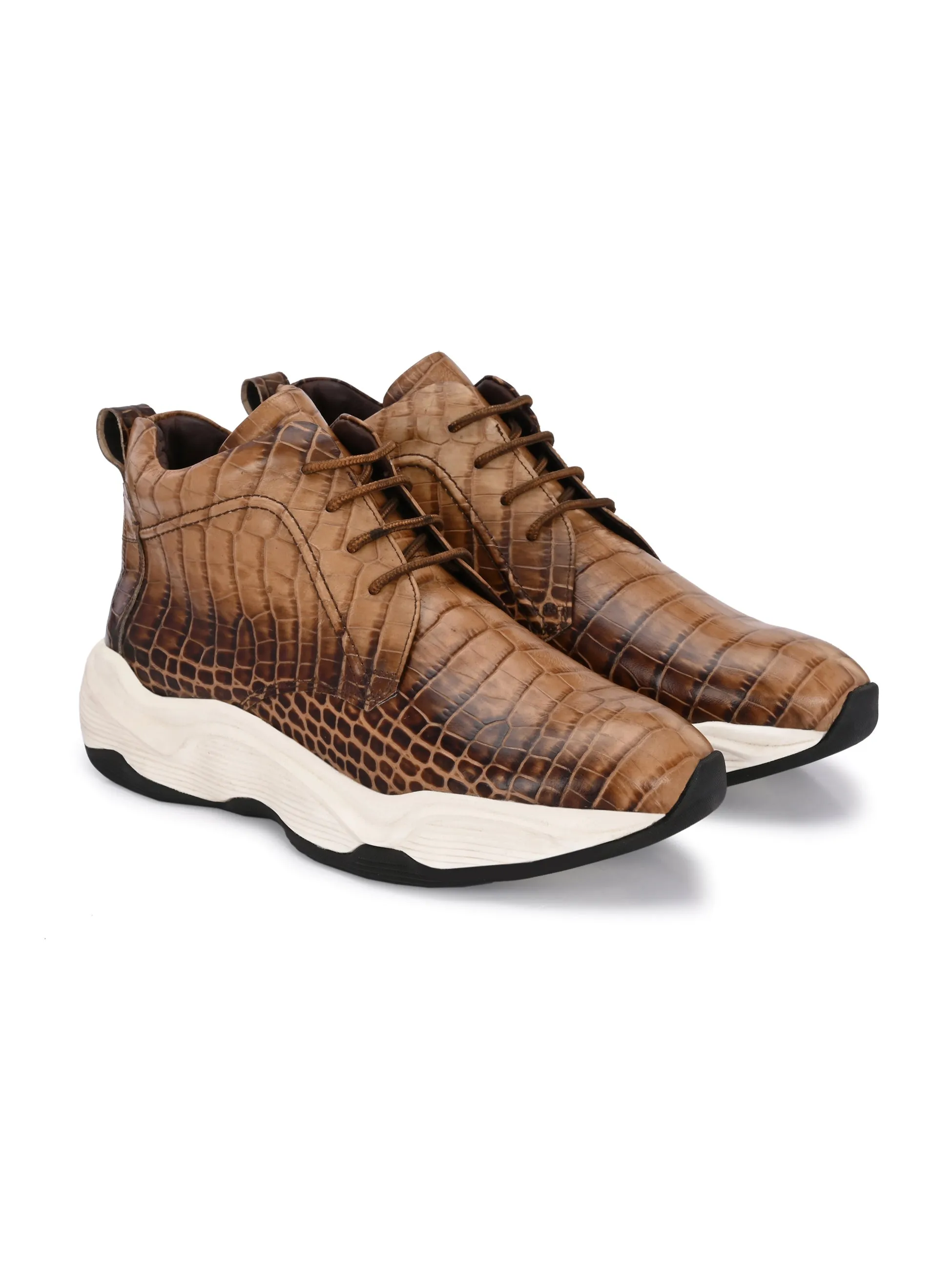 Hitz Herren Casual Stiefel in Braun