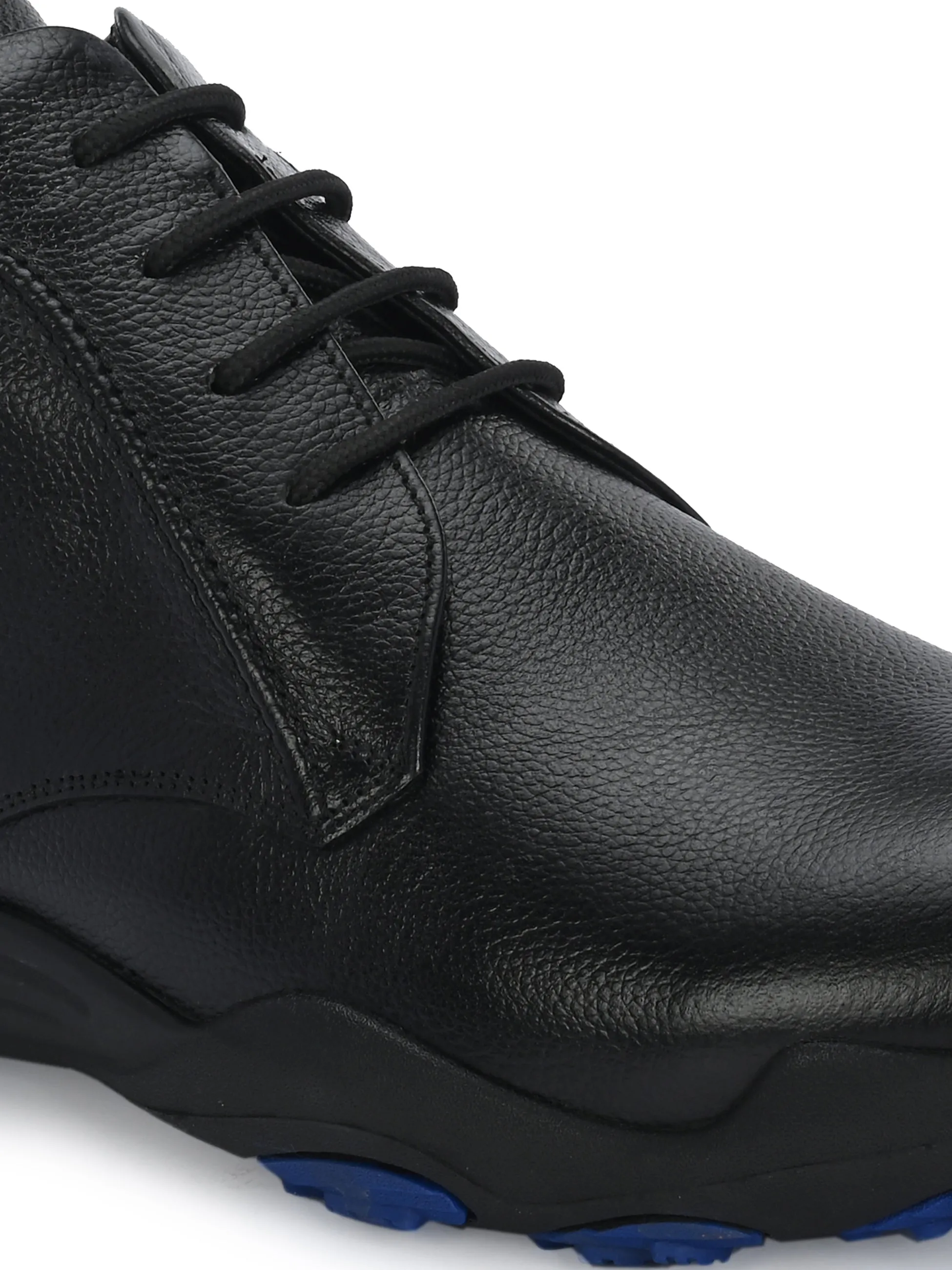 HITZG_51 - Herrenstiefel aus schwarzem Leder für den Casual-Look