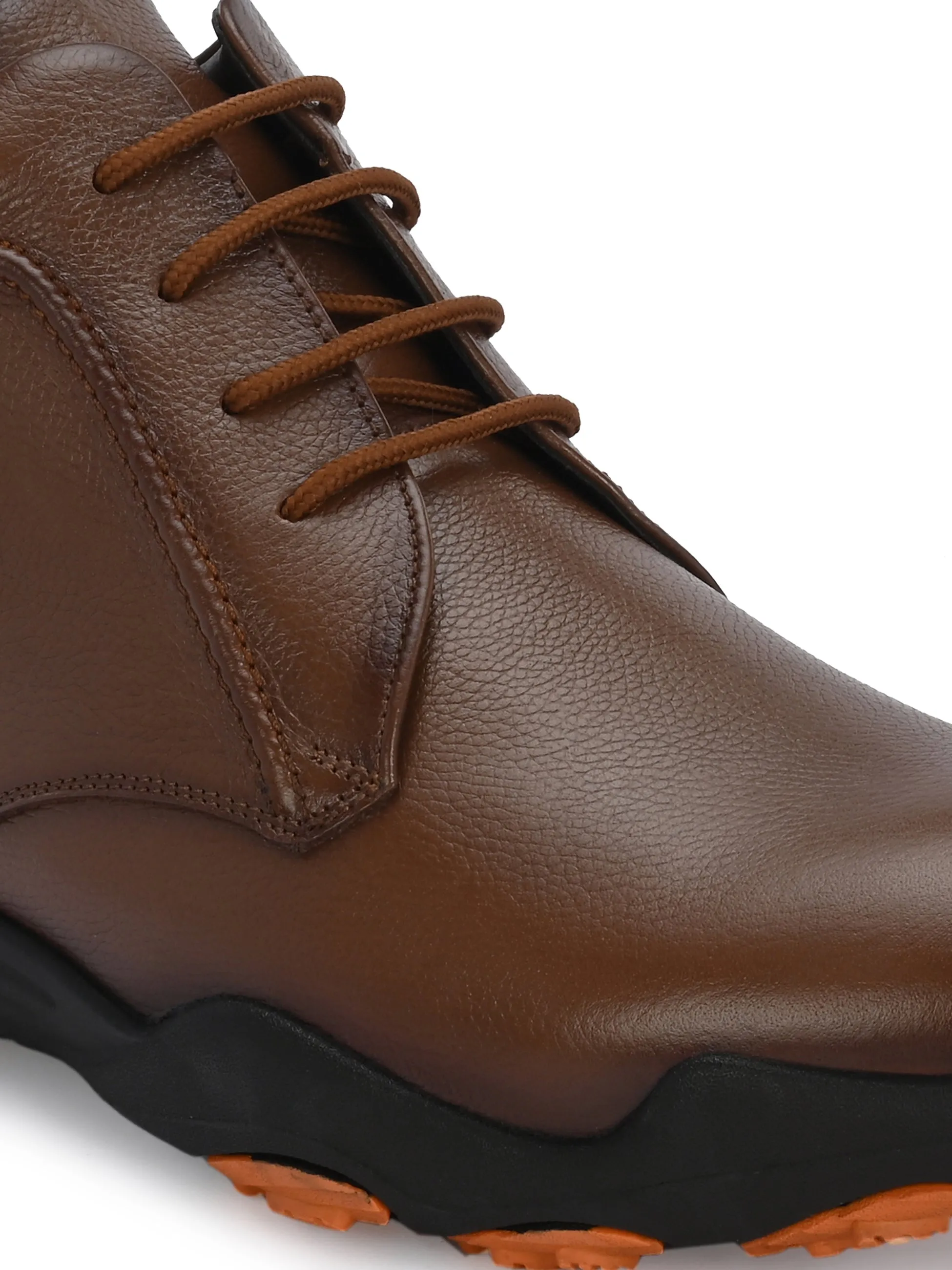 HITZG_51 - Herren Casual Stiefel in Hellbraunem Leder