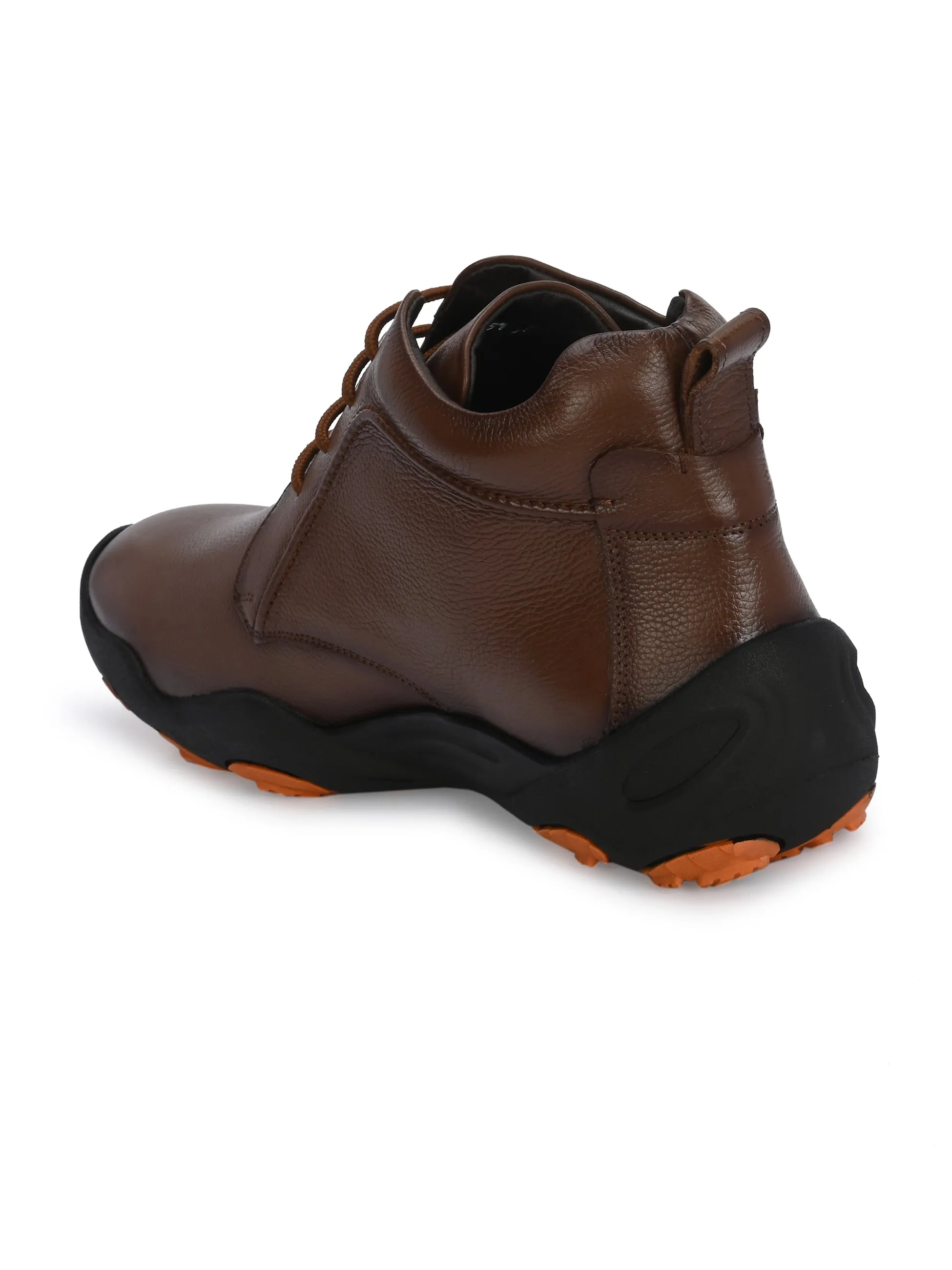HITZG_51 - Herren Casual Stiefel in Hellbraunem Leder