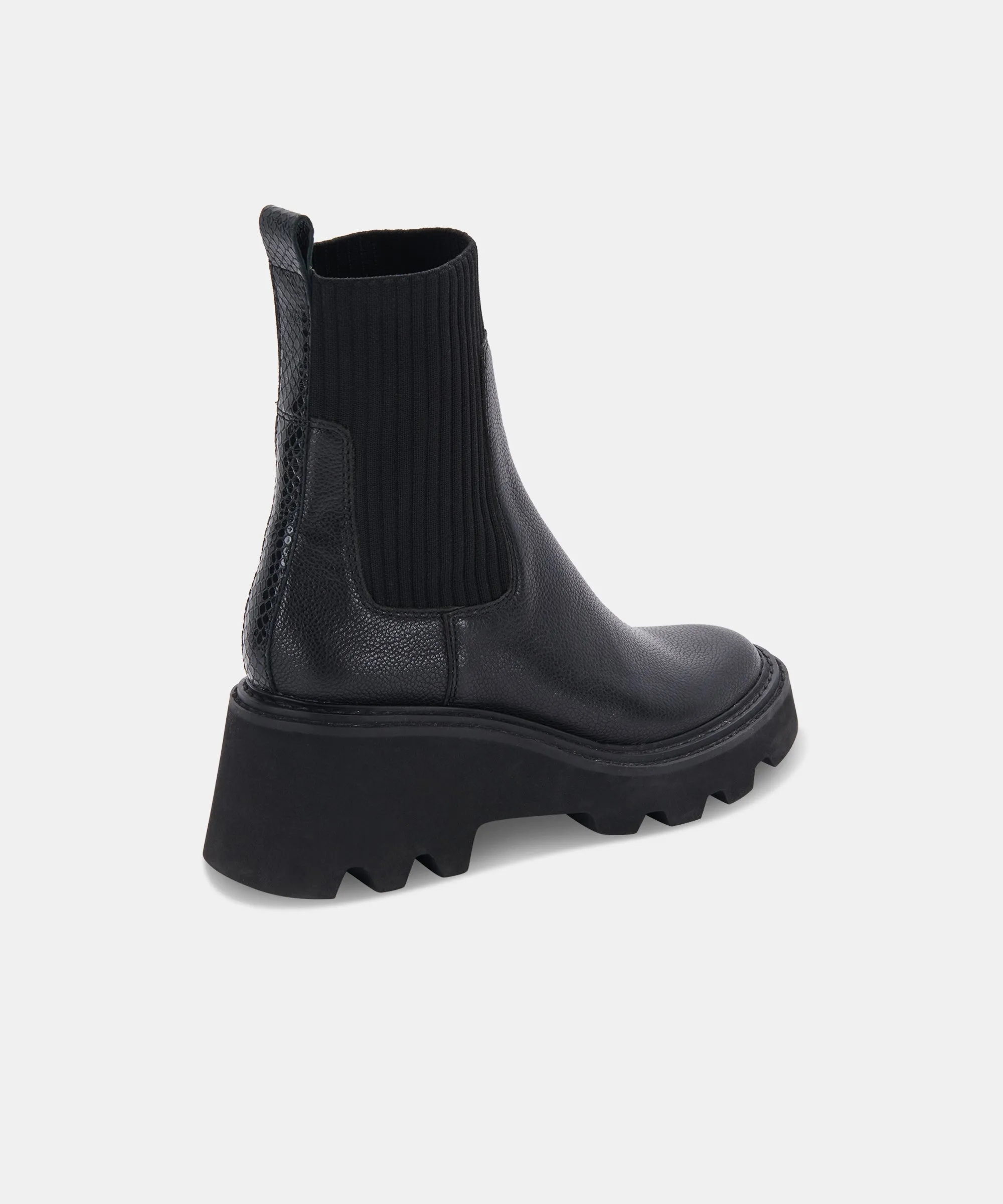 HOVEN STIEFEL SCHWARZES LEDER
