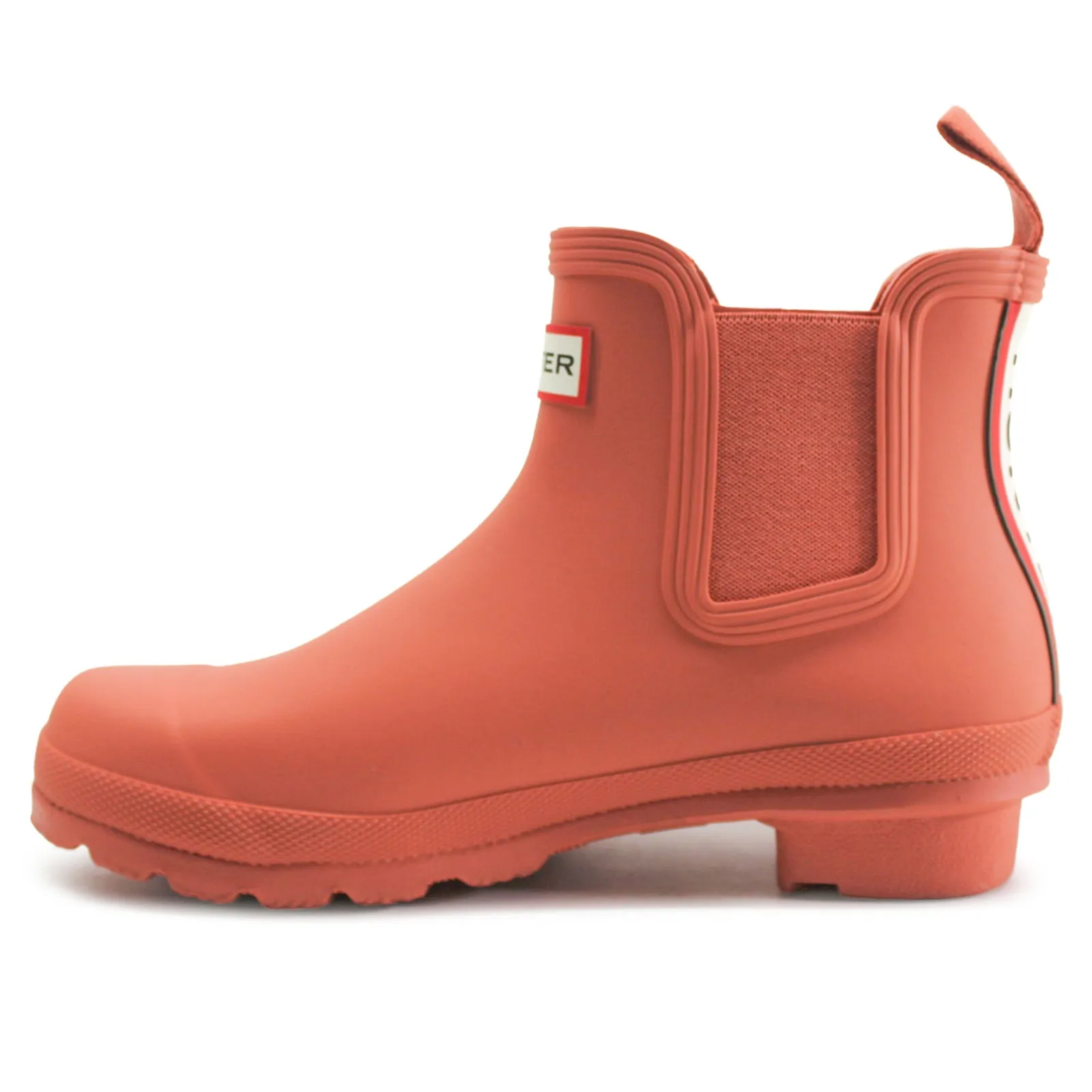 Hunter Original Chelsea Tri Colour Logo Riemchen Gummi Damen Knöchelstiefel