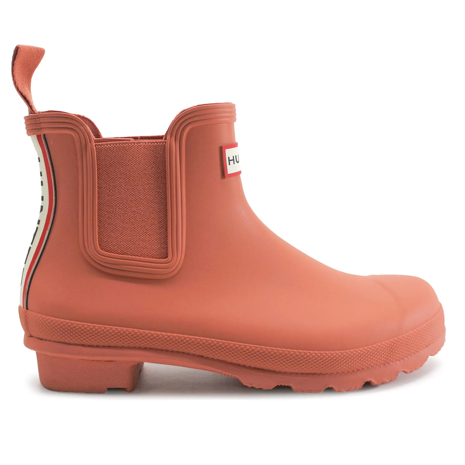 Hunter Original Chelsea Tri Colour Logo Riemchen Gummi Damen Knöchelstiefel