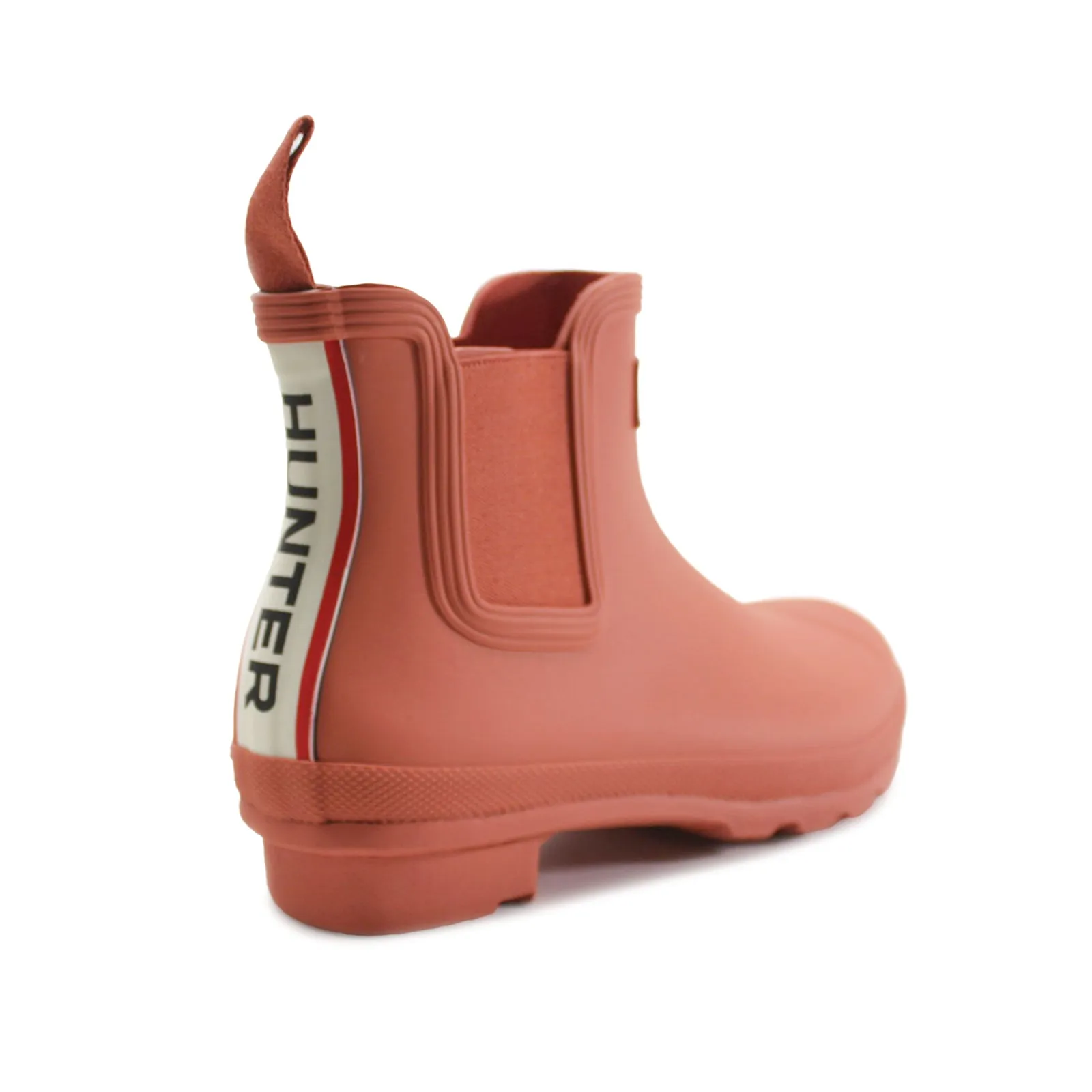 Hunter Original Chelsea Tri Colour Logo Riemchen Gummi Damen Knöchelstiefel