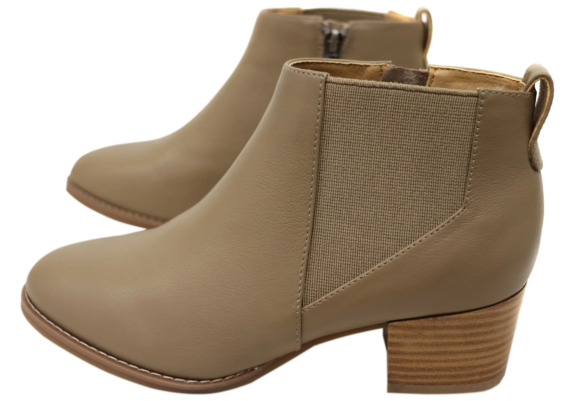 Hush Puppies Corey Damen Leder Bequeme Mittelhohe Stiefeletten Hush Puppies Schuhe