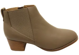 Hush Puppies Corey Damen Leder Bequeme Mittelhohe Stiefeletten Hush Puppies Schuhe