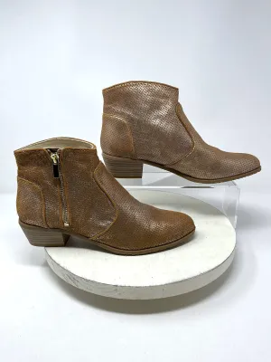 INC Größe 9,5 Kupfer & Gold perforierte Punkte Bootie NWOB