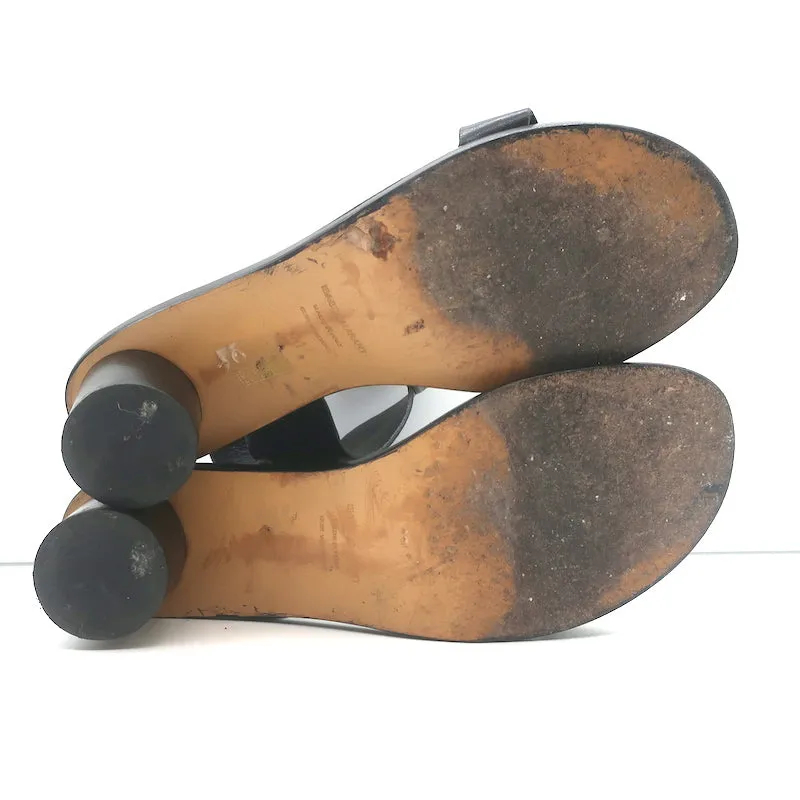 Isabel Marant Jaeryn Sandalen Schwarz Leder Größe 41