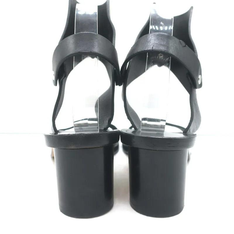 Isabel Marant Jaeryn Sandalen Schwarz Leder Größe 41
