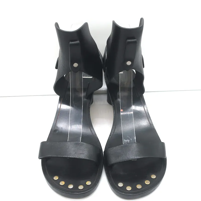 Isabel Marant Jaeryn Sandalen Schwarz Leder Größe 41