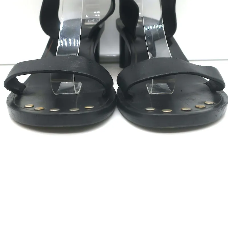 Isabel Marant Jaeryn Sandalen Schwarz Leder Größe 41
