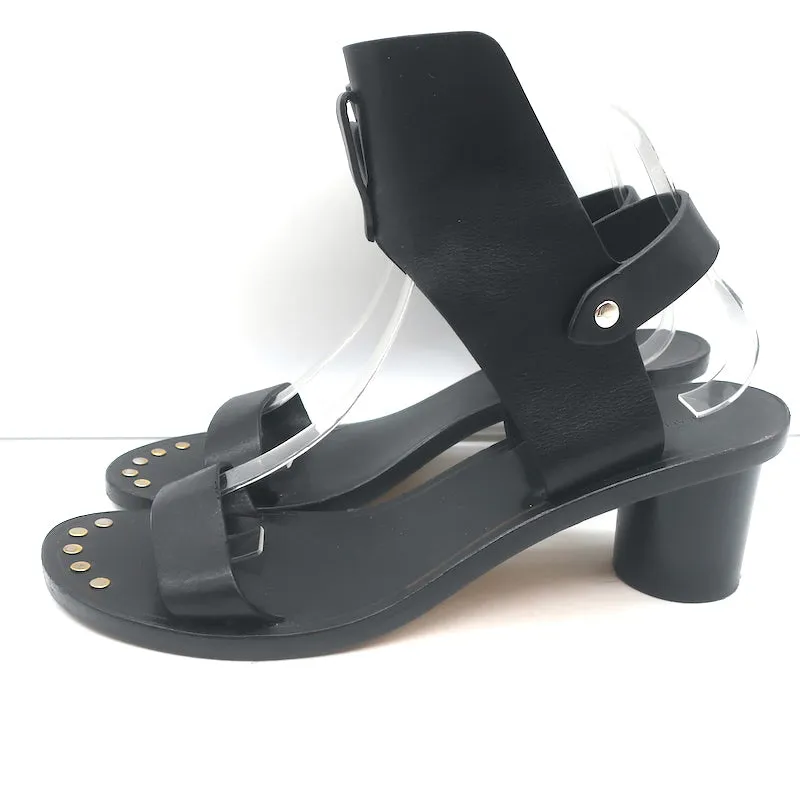 Isabel Marant Jaeryn Sandalen Schwarz Leder Größe 41