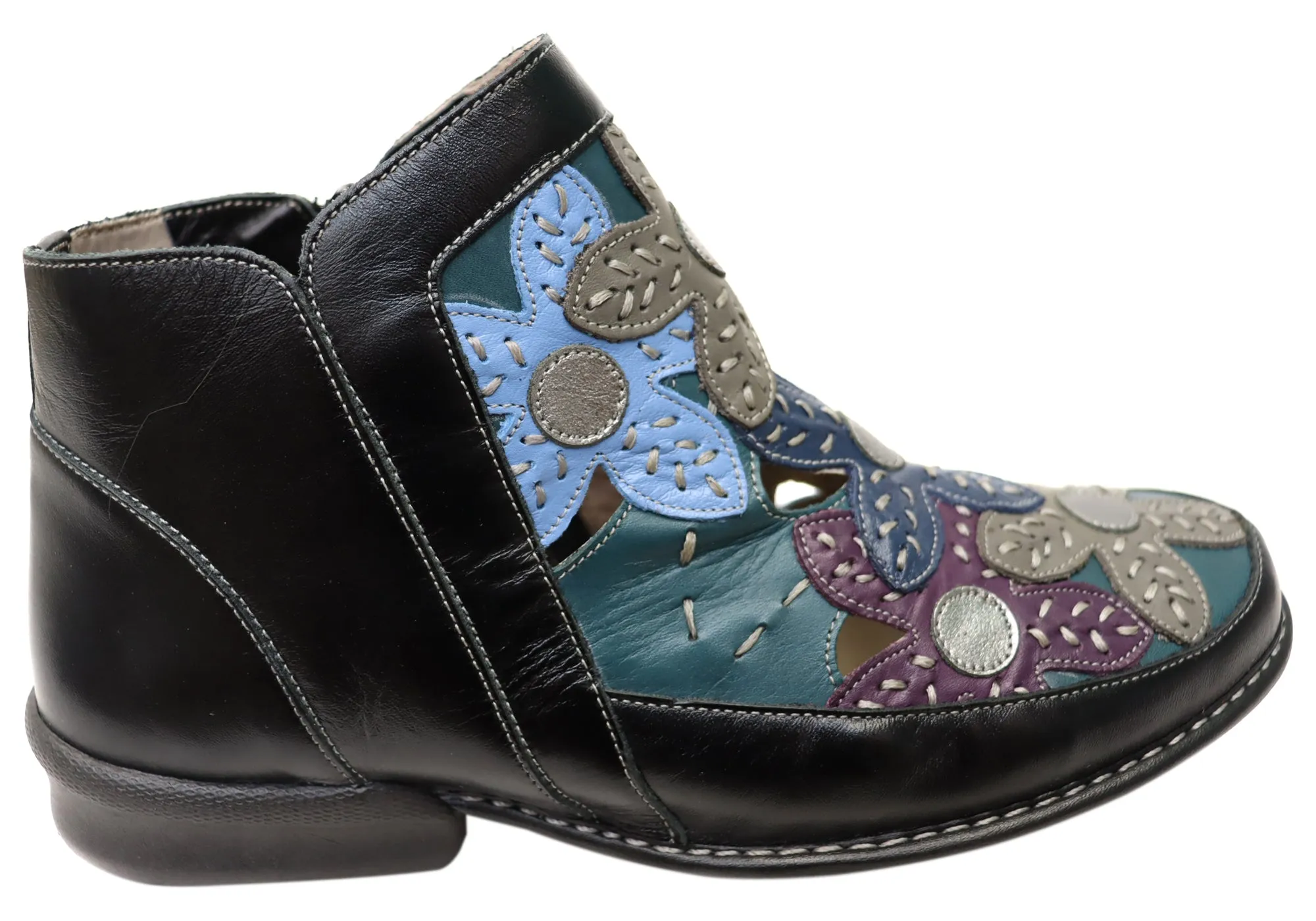 J Gean Tania Damen Bequeme Leder Knöchelstiefel Hergestellt In Brasilien J Gean Schuhe