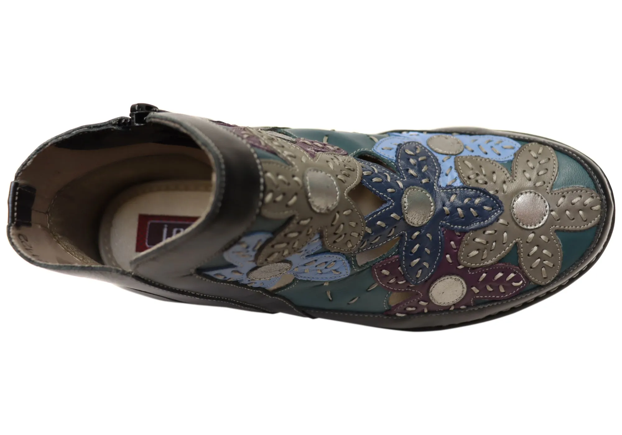J Gean Tania Damen Bequeme Leder Knöchelstiefel Hergestellt In Brasilien J Gean Schuhe