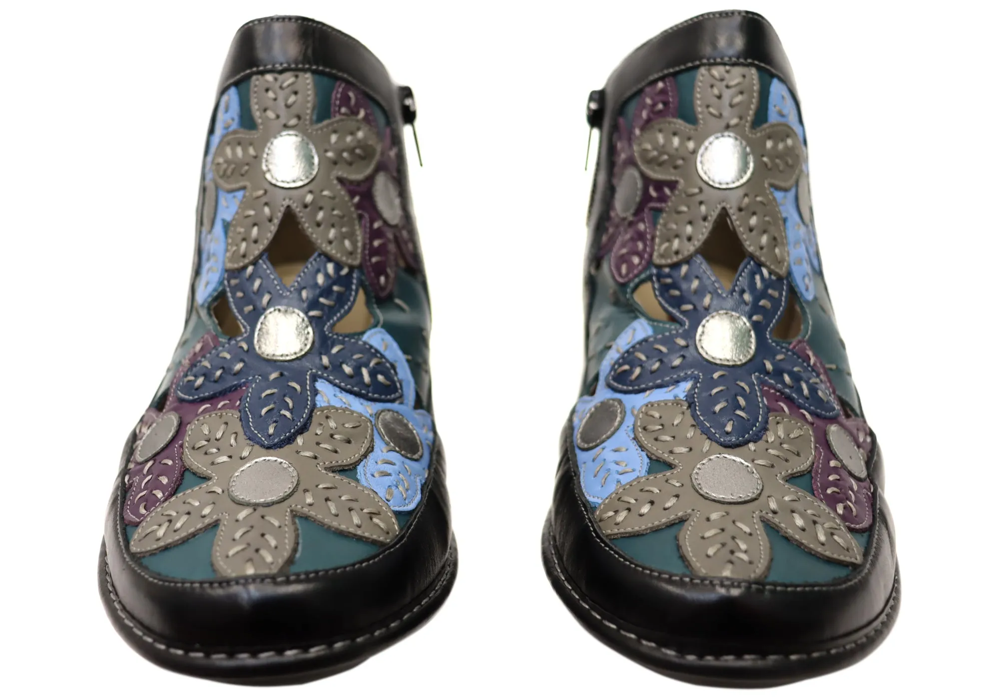 J Gean Tania Damen Bequeme Leder Knöchelstiefel Hergestellt In Brasilien J Gean Schuhe
