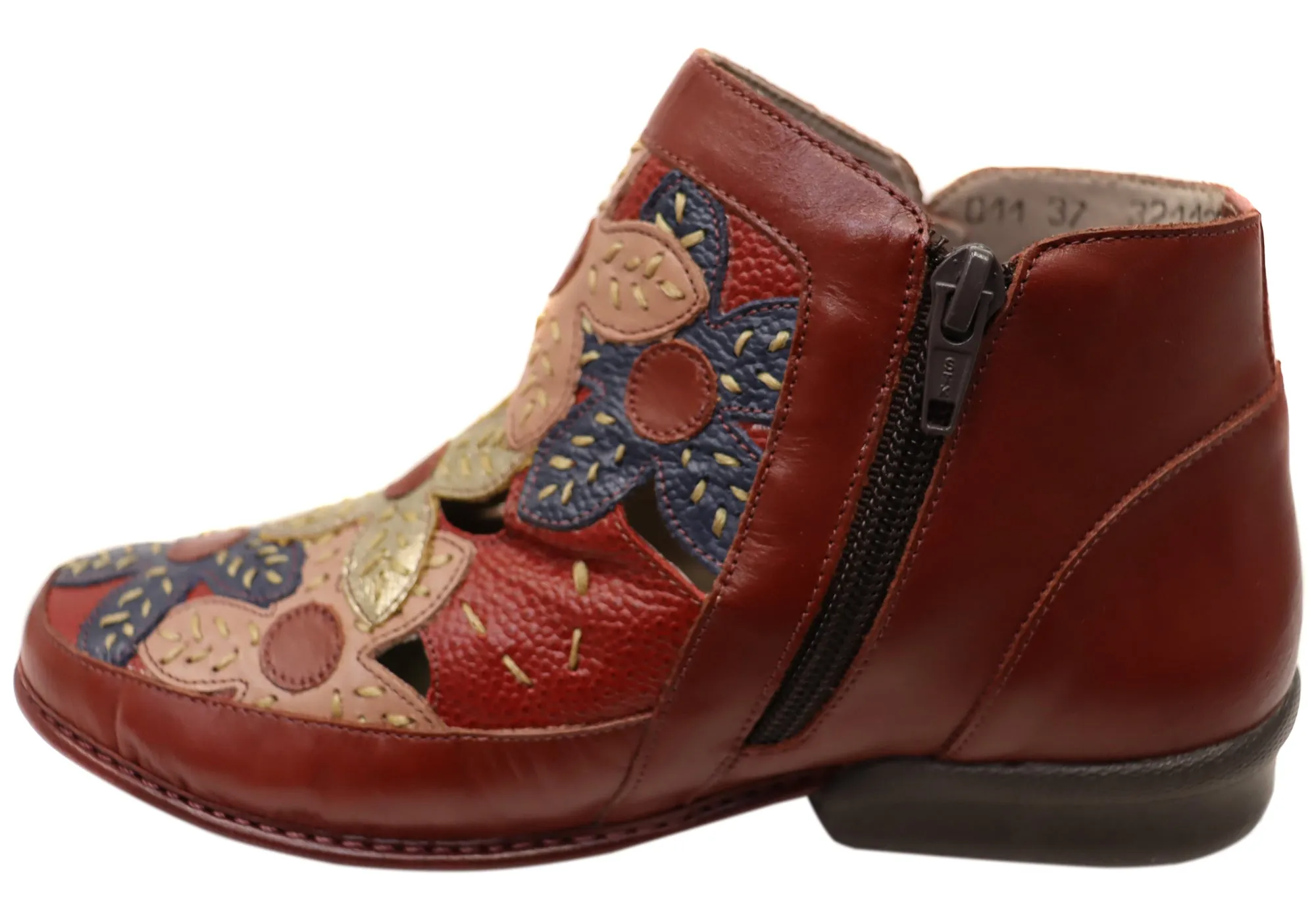 J Gean Tania Damen Bequeme Leder Knöchelstiefel Hergestellt In Brasilien J Gean Schuhe