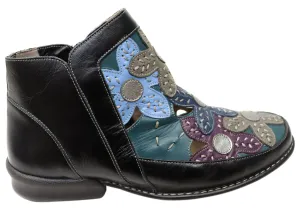 J Gean Tania Damen Bequeme Leder Knöchelstiefel Hergestellt In Brasilien J Gean Schuhe