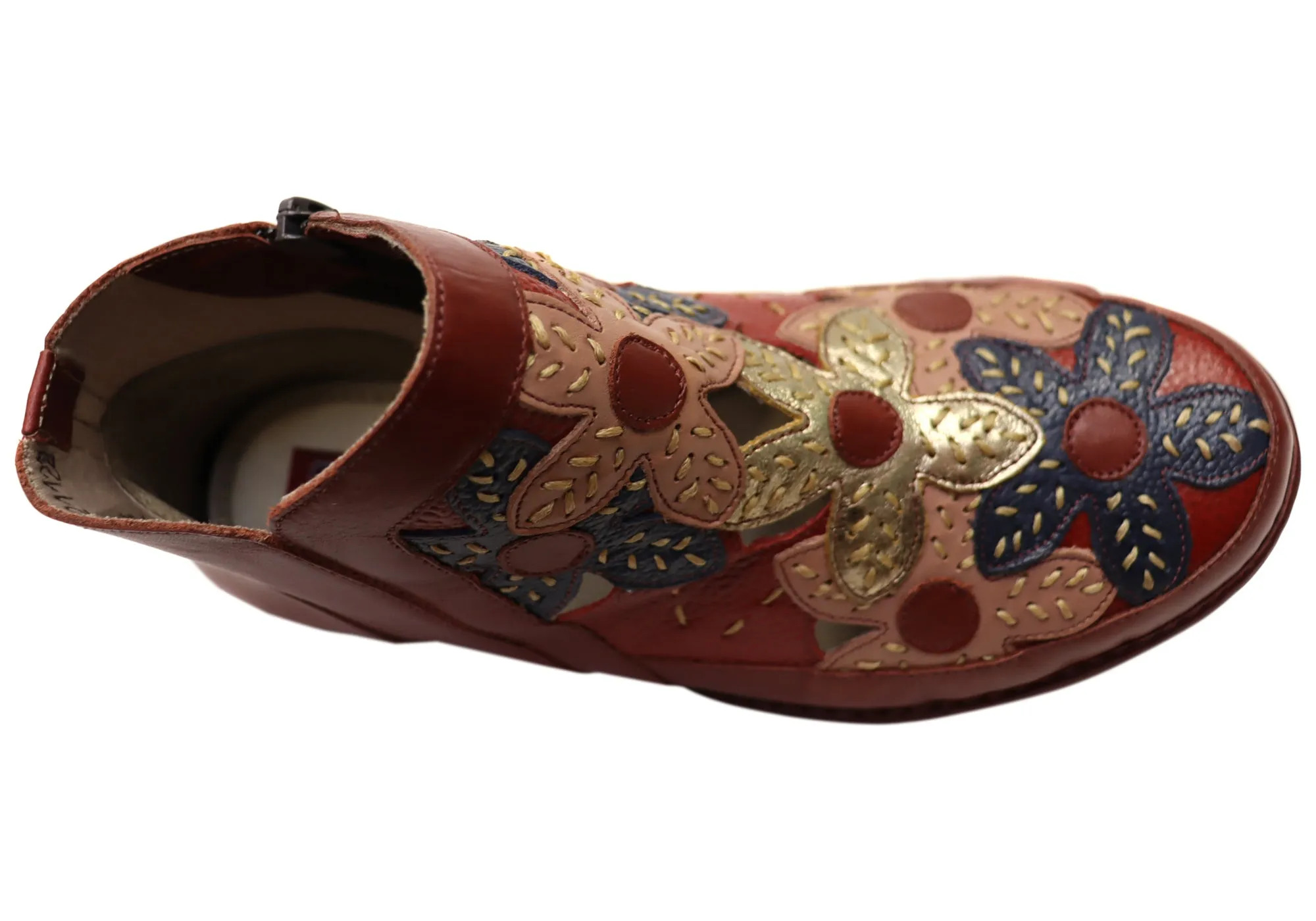 J Gean Tania Damen Bequeme Leder Knöchelstiefel Hergestellt In Brasilien J Gean Schuhe