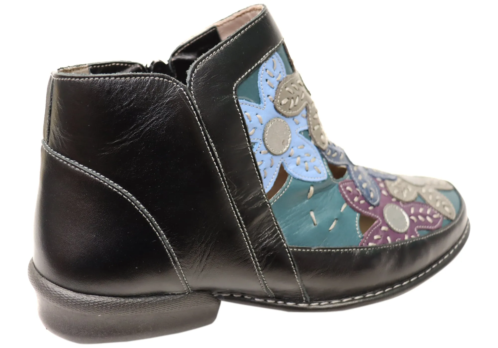 J Gean Tania Damen Bequeme Leder Knöchelstiefel Hergestellt In Brasilien J Gean Schuhe