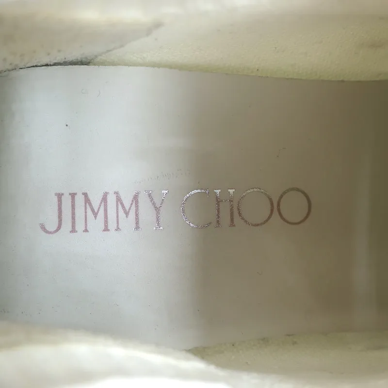 Jimmy Choo Verona Strick-Sneaker mit Kristallverzierungen in Weiß Größe 39