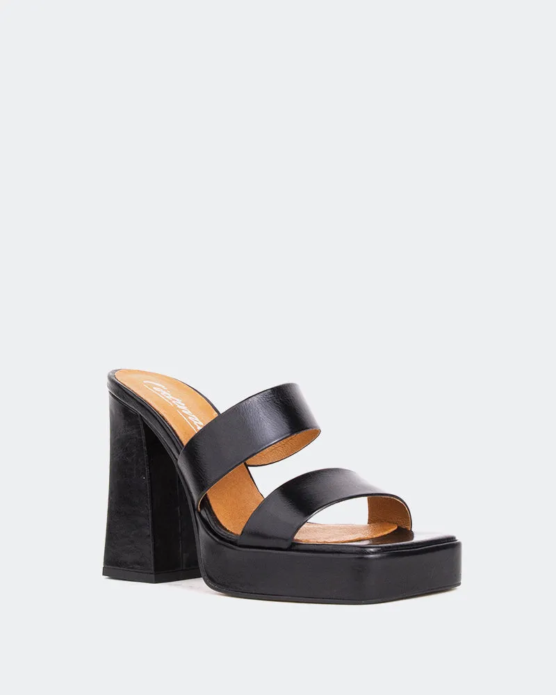 Jinx Schwarz Leder/Cuir Noir
