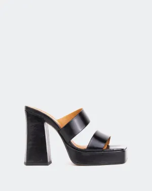 Jinx Schwarz Leder/Cuir Noir
