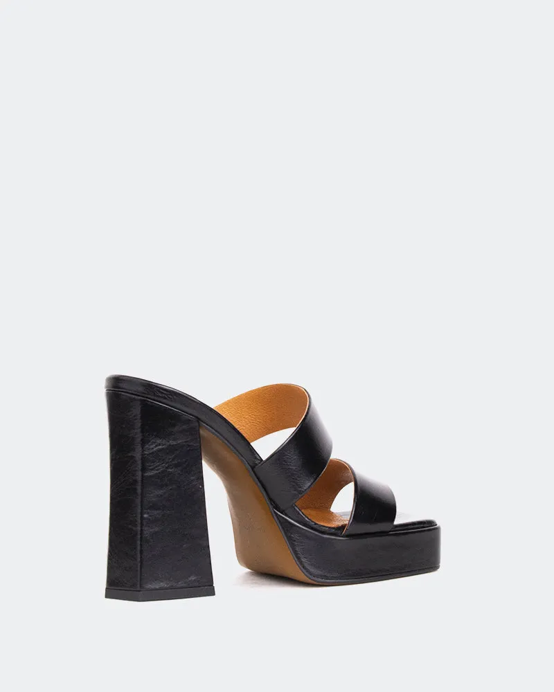 Jinx Schwarz Leder/Cuir Noir