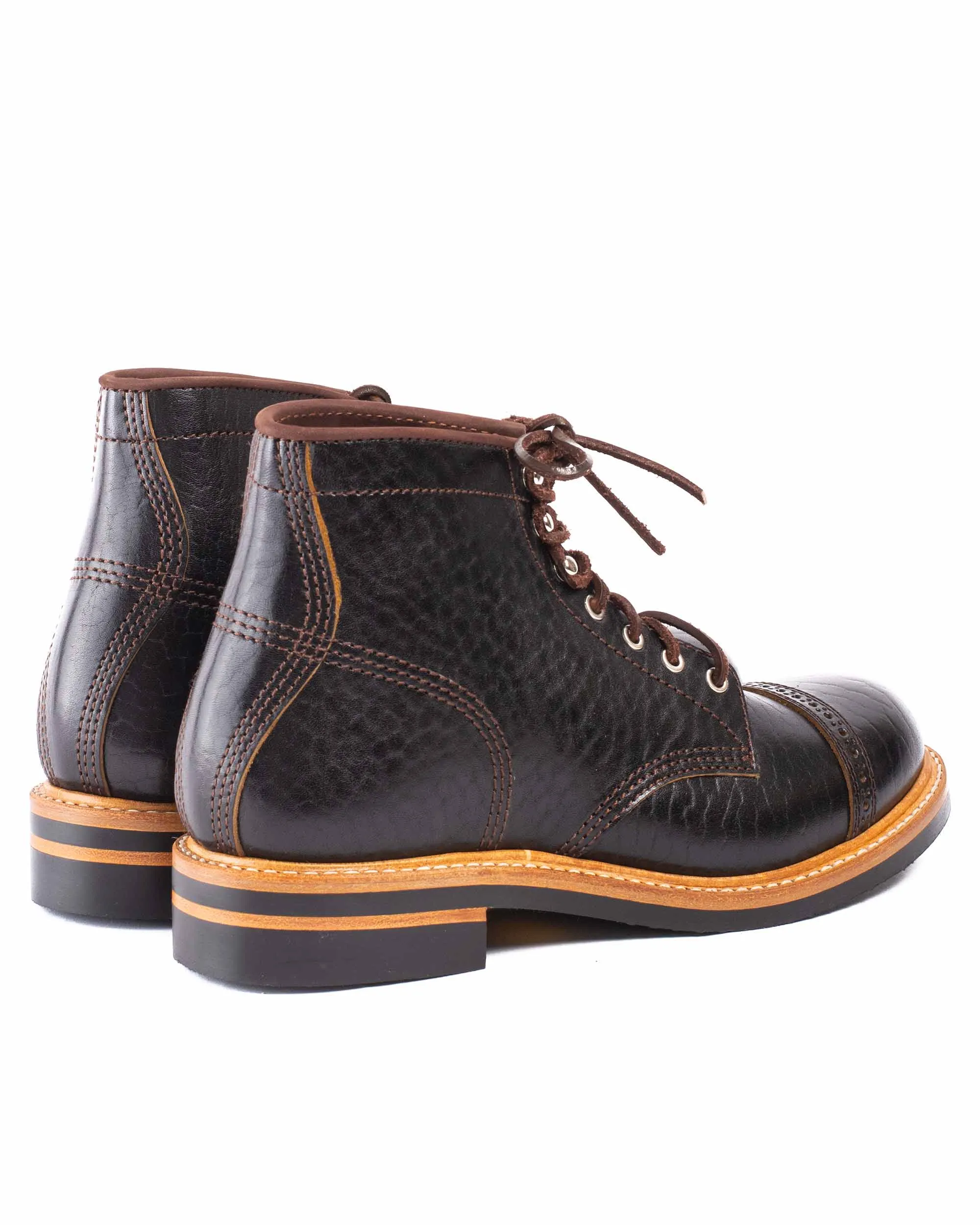 John Lofgren Bootmaker Kampfstiefel Schwarz Shinki Hikaku Tee-Core Pferdehinterleder
