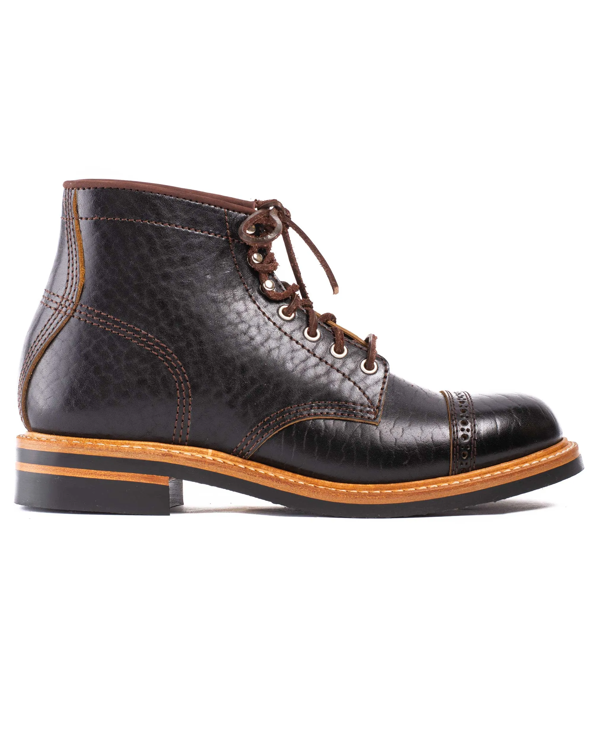 John Lofgren Bootmaker Kampfstiefel Schwarz Shinki Hikaku Tee-Core Pferdehinterleder