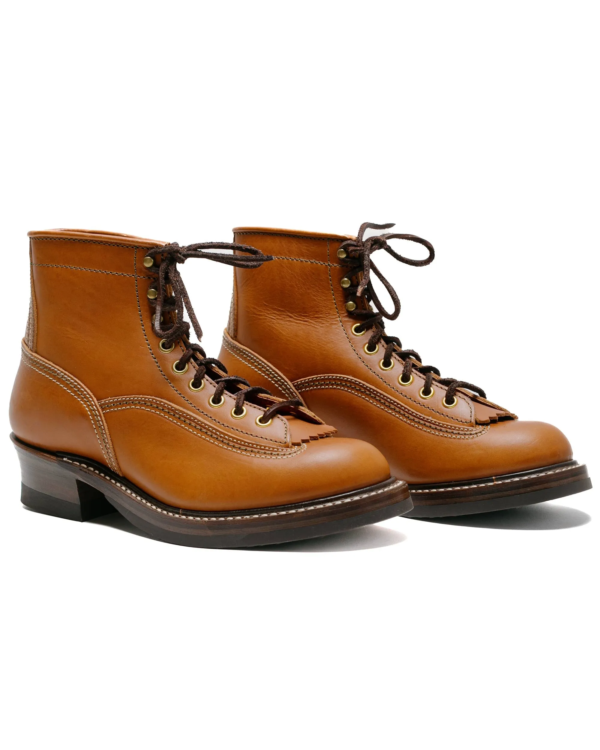 John Lofgren Bootmaker Donkey Puncher Stiefel Badalassi Carlo Leder Cognac