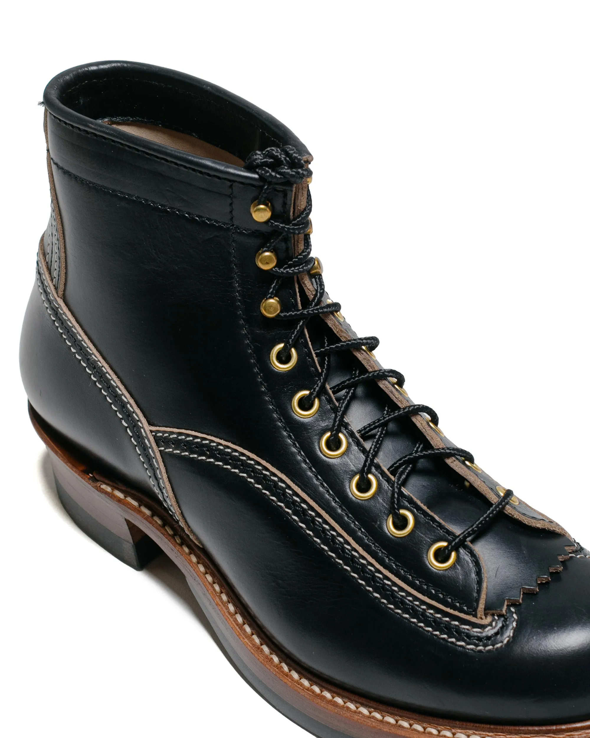 John Lofgren Bootmaker Donkey Puncher Stiefel Horween Leder CXL Schwarz