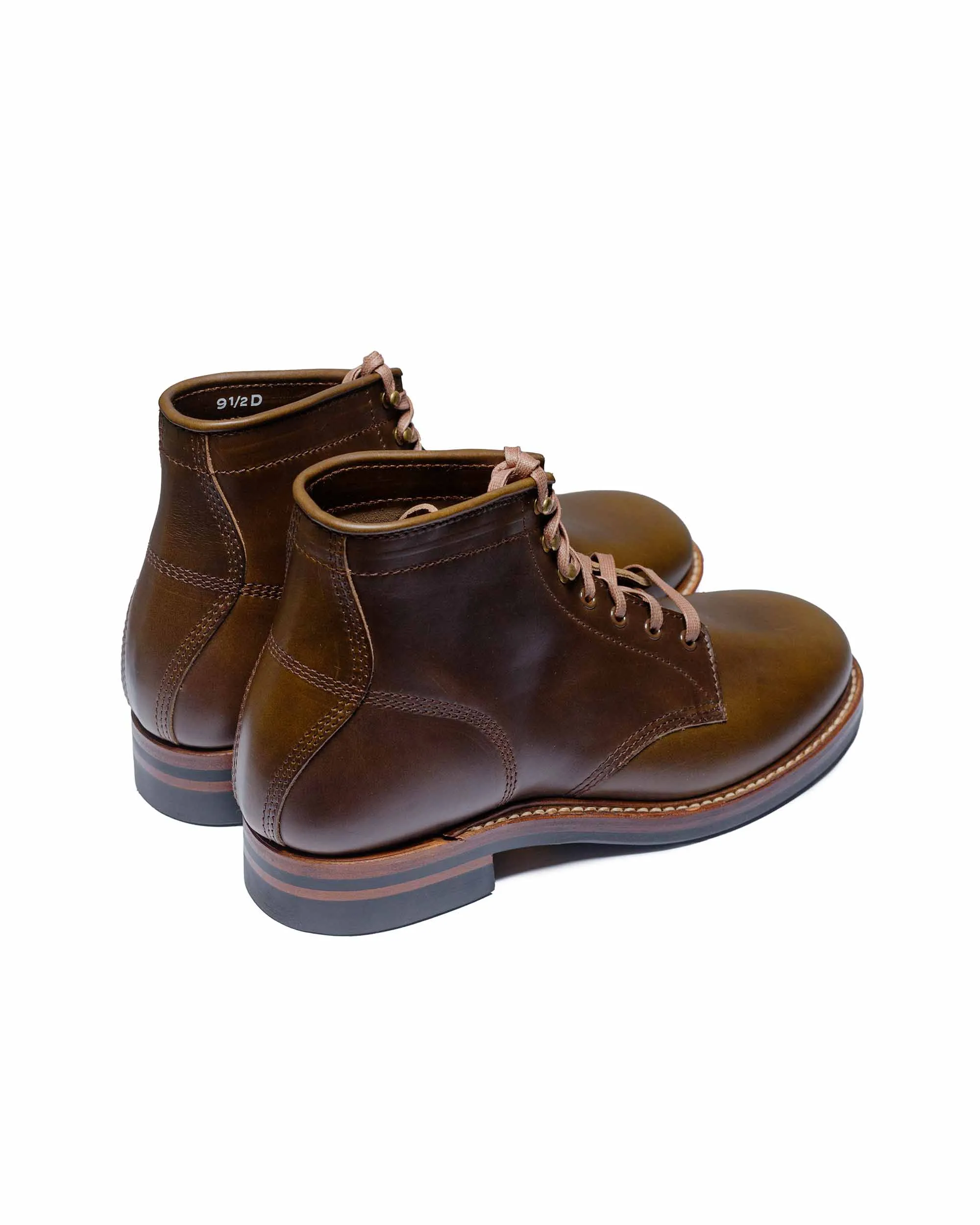 John Lofgren Bootmaker El Capitan Stiefel Horween Leder CXL Dunkeloliv