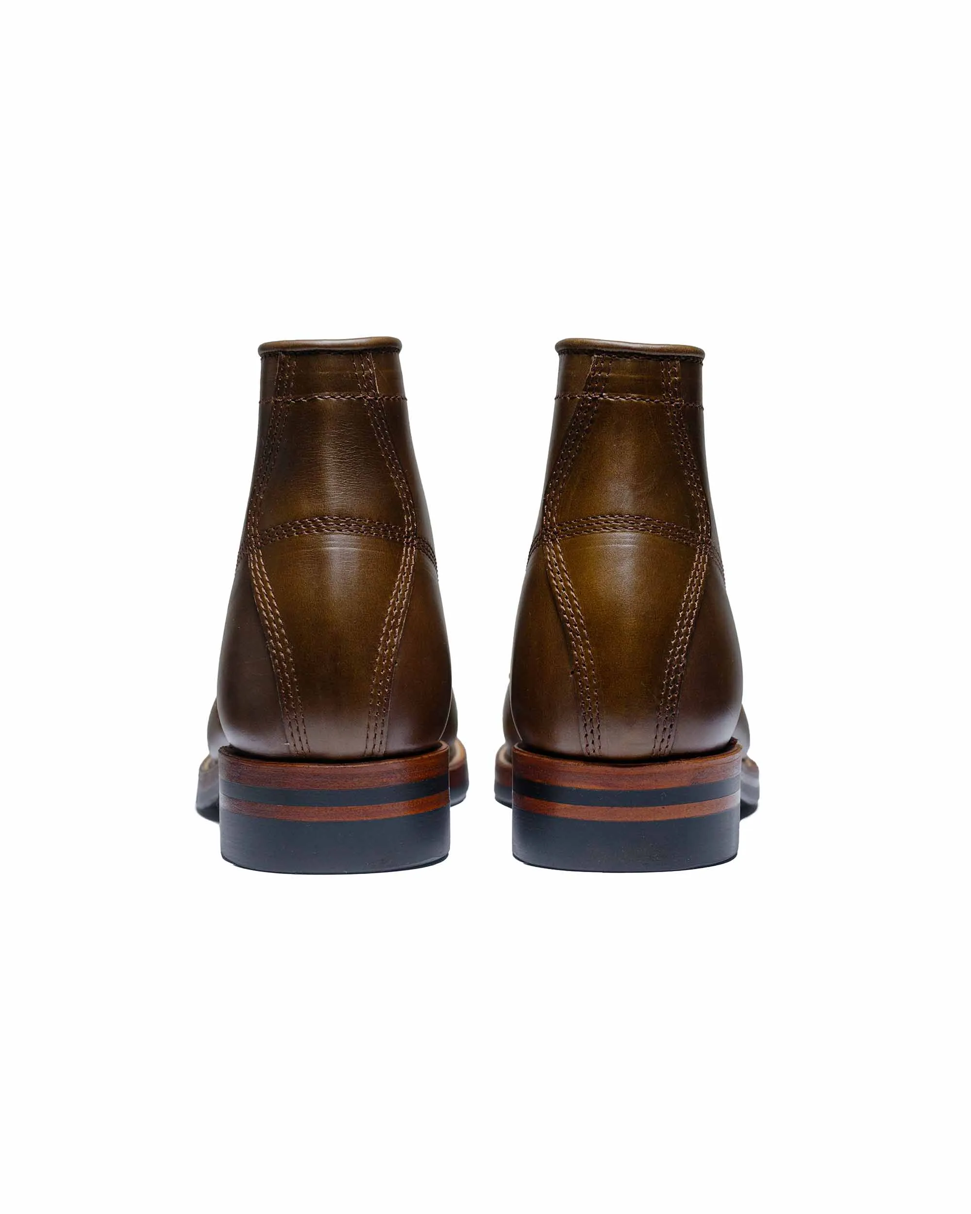 John Lofgren Bootmaker El Capitan Stiefel Horween Leder CXL Dunkeloliv