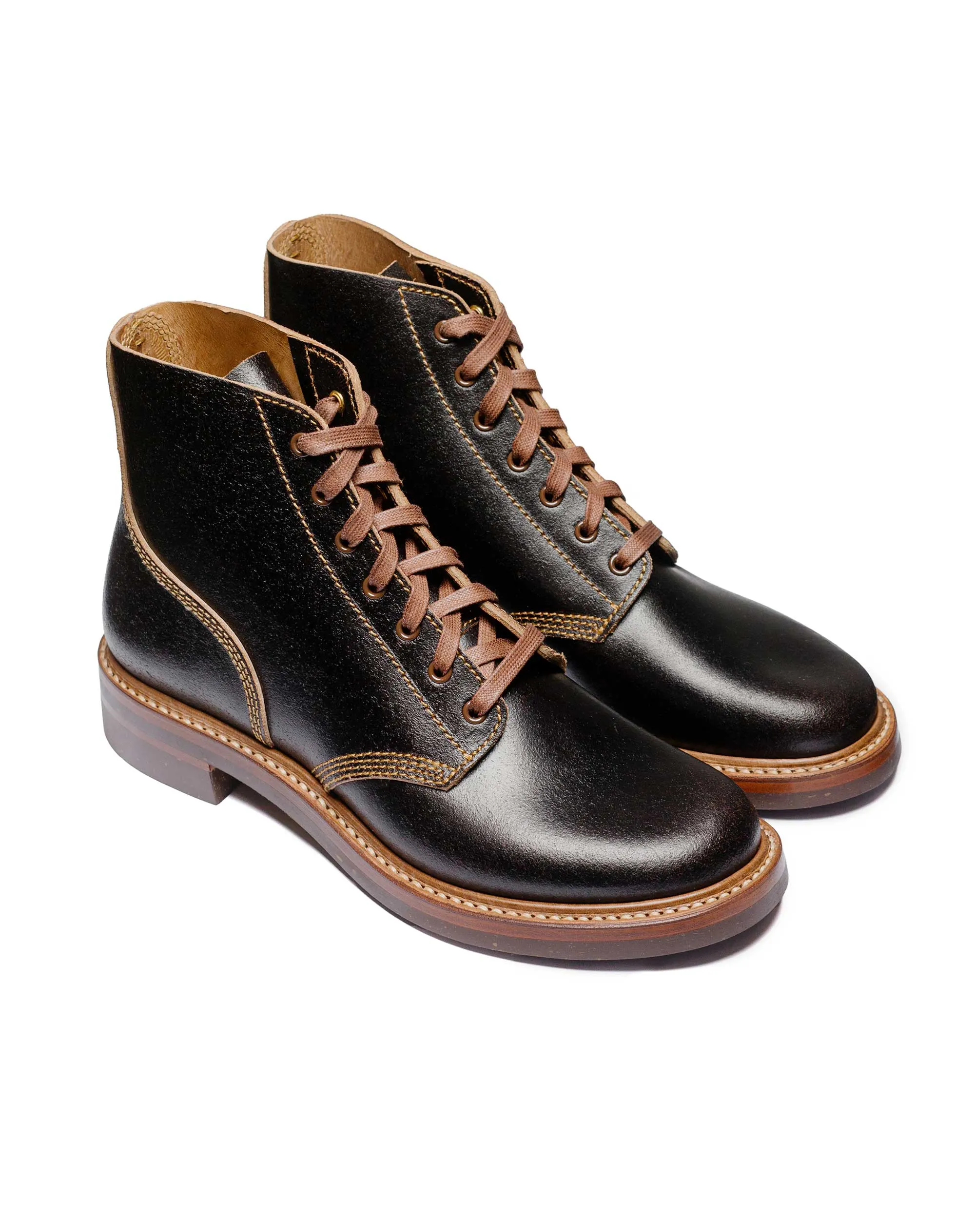 John Lofgren Bootmaker M-43 Dienstschuhe Horween Wachs-Flesh Dunkelbraun